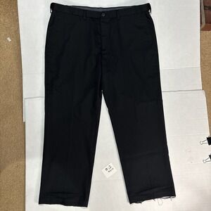 Haggar Clothing Classic Fit Premium No Iron Khaki Dress Pants Blk 40x29